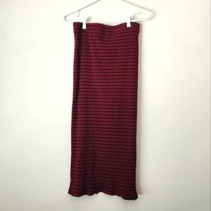 Gap rib midi skirt